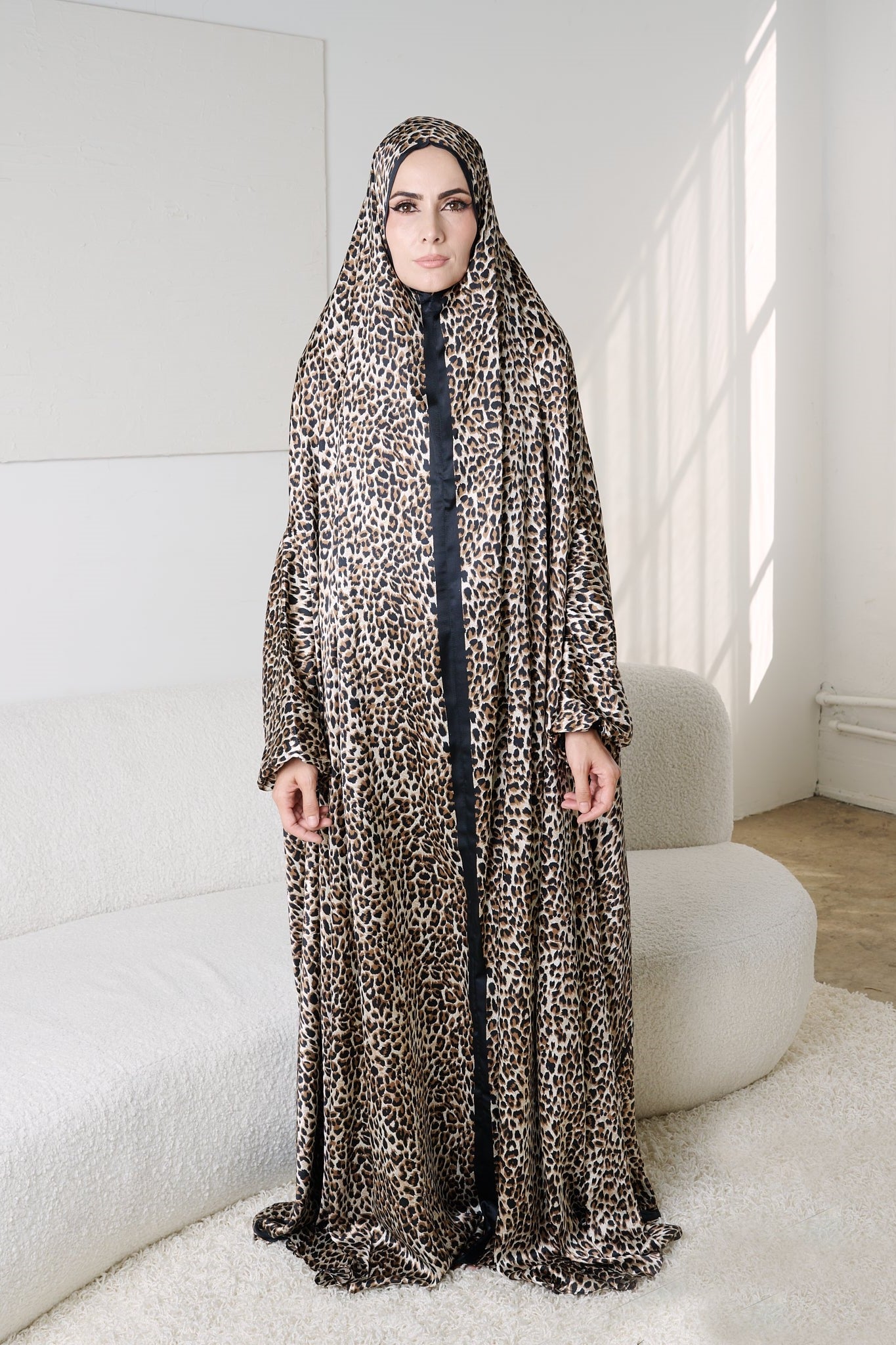 Leopard one-piece prayer dress (Intrinsic print) | Serenity Scarves