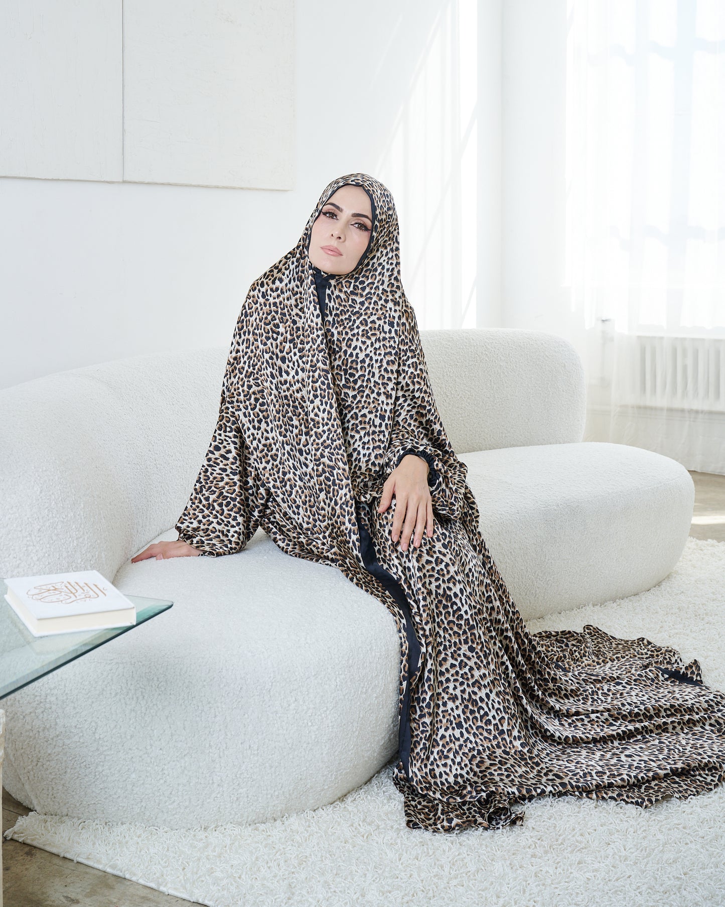 Leopard print one-piece prayer dress (Intrinsic) | Serenity Scarves