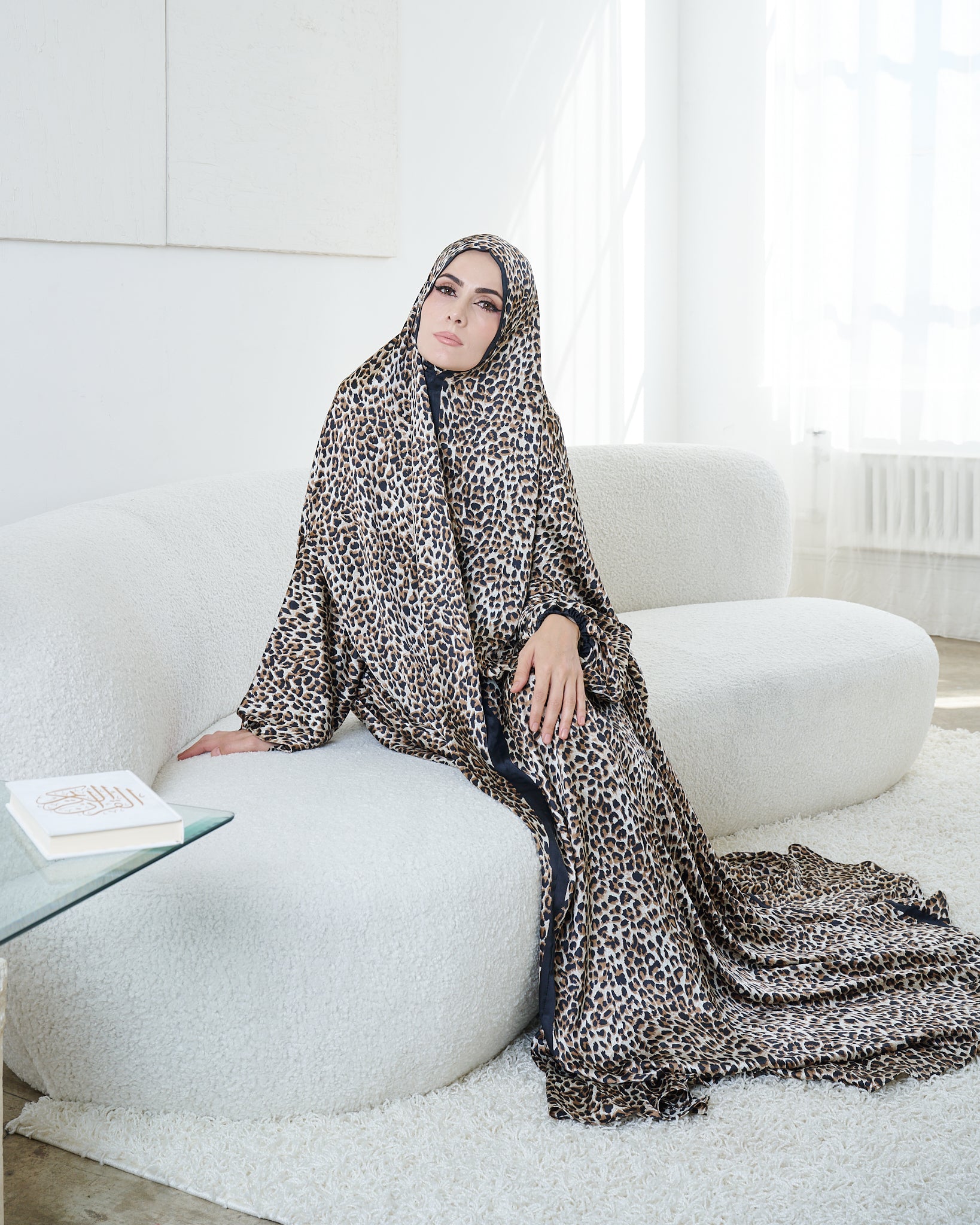 Leopard print one-piece prayer dress (Intrinsic) | Serenity Scarves